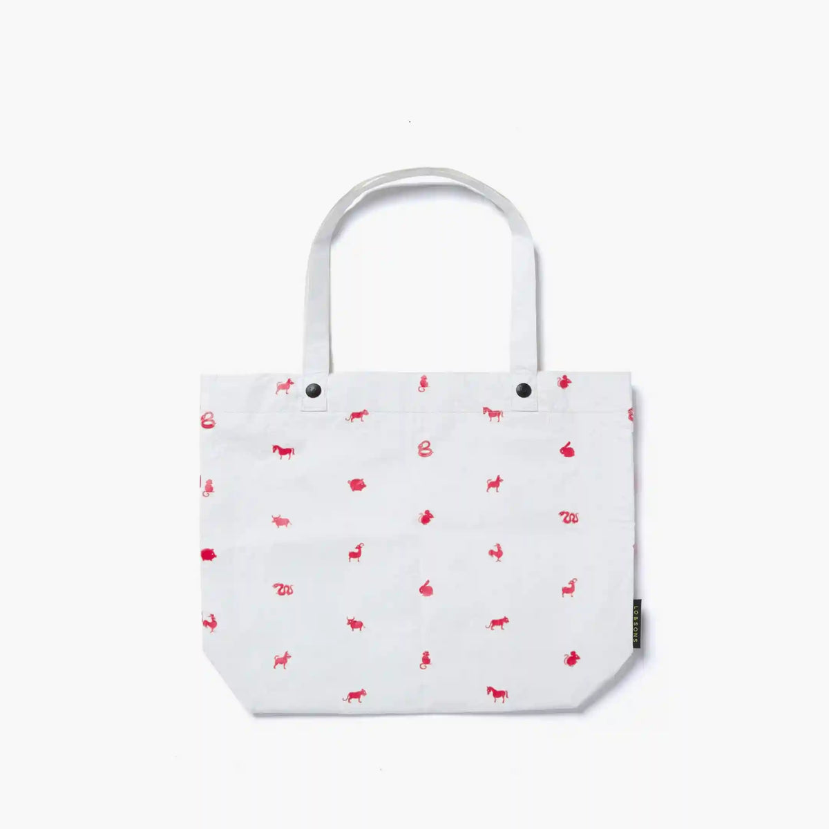 Del Mar Packable Tote Small - Tyvek - White Zodiac
