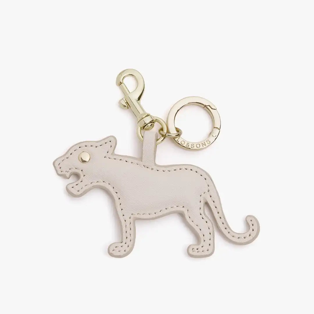 Zodiac Charm - Saffiano Leather - Ivory (Year of the Tiger)