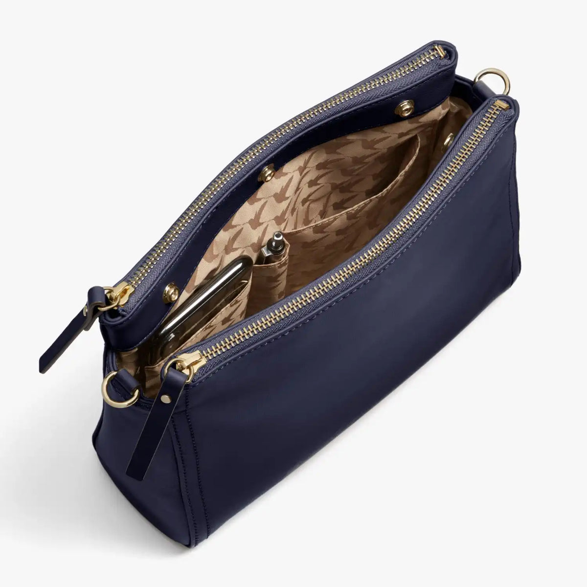 Pearl - Nappa Leather - Deep Navy / Gold / Camel