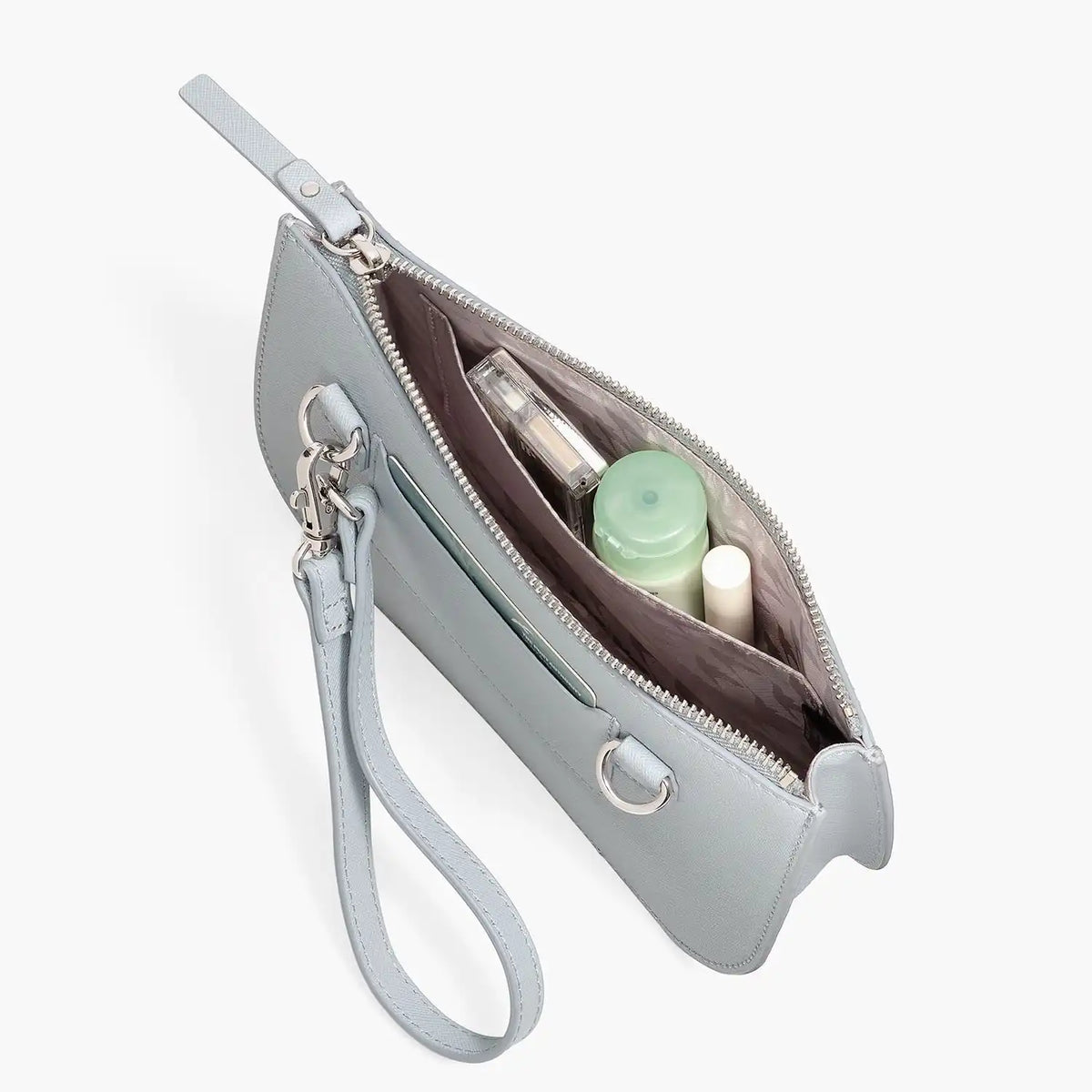 Waverley 2 Small - Saffiano Leather - Desert Blue / Silver / Grey
